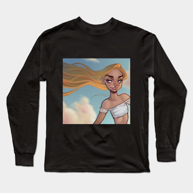 Dream Girl Long Sleeve T-Shirt by DaveJorel